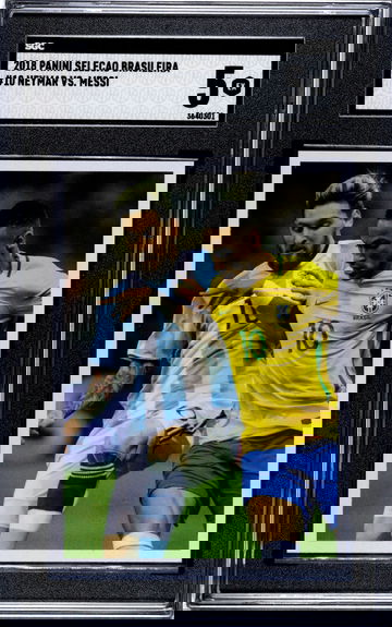 2018 Panini Selecao Brasileira #10 Neymar vs Messi SGC 5