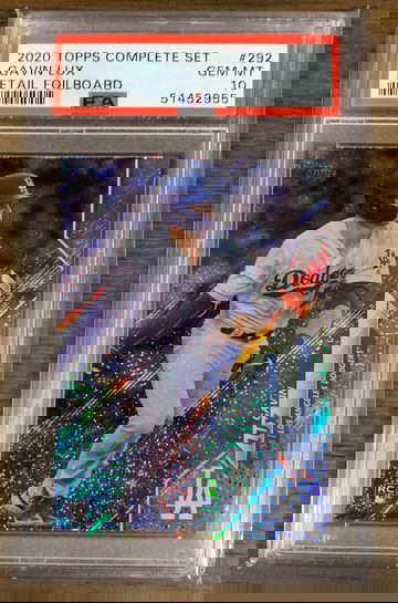 GAVIN LUX 2020 Topps Complete Set RC #292 Retail Foilboard /264 PSA 10 GEM MINT - Pop 2!