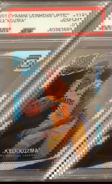 2017-18 Panini Donruss Optic Kyle Kuzma RC PSA 10