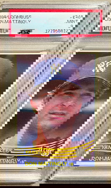 1984 DONRUSS #248 DON MATTINGLY RC MINT PSA 9