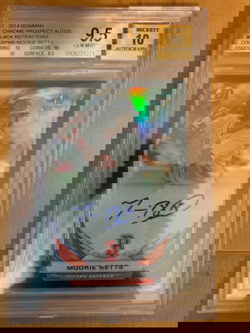 2014 Bowman Chrome Mookie Betts AU Black/99