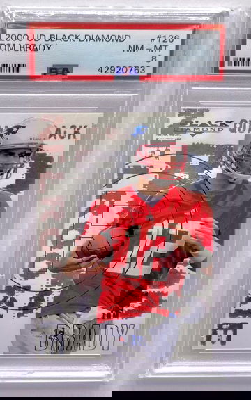 2000 UD Black Diamond Tom Brady #126 PSA 8 Rookie