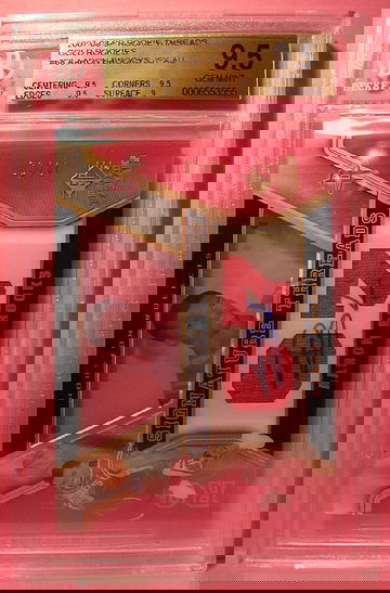 2007-08 SP ROOKIE THREADS GOLD ROOKIES #68 AARON BROOKS AUTO 46/50 BGS 9.5 GEM MINT