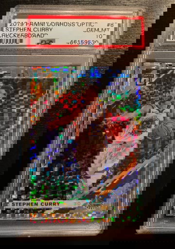 2019 Donruss Optic Stephen Curry CHECKERBOARD PSA10
