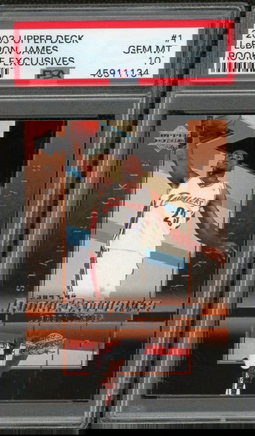 LeBron James 2003 Upper Deck Rookie Exclusives