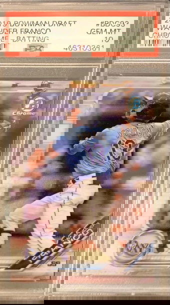 2019 Bowman Draft Wander Franco Chrome Batting BDC 93 PSA 10 POP 12 