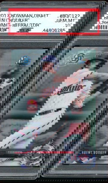 2017 Bowman Draft Brent Rooker Refractor PSA 10 GEM MT