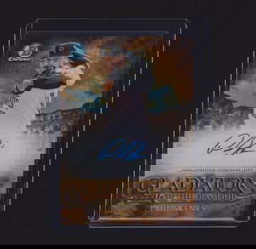 2024 Topps Bowman Chrome Paul Skenes Gold Refractor Gladiators Of The Diamond Auto /50 Rookie