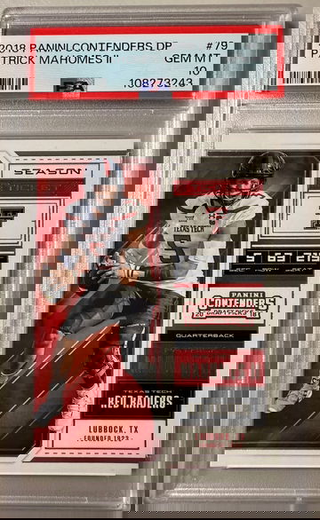 2018 Panini Contenders DP #79 PATRICK MAHOMES II GEM MINT 10