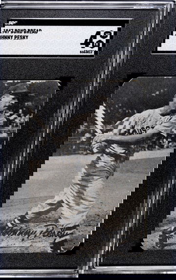 1947 Bond Bread Johnny Pesky Boston Red Sox SGC 4 VGEX