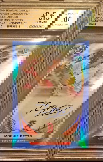 2014 Bowman Chrome Mookie Betts auto 