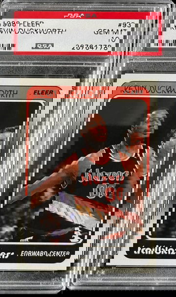 1988 Fleer Basketball #93 Kevin Duckworth Rookie RC PSA 10 GEM MINT LOW POP