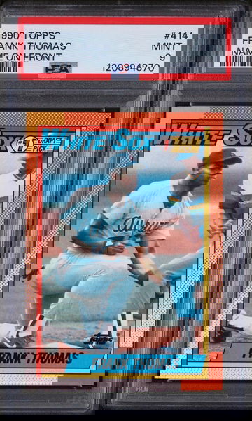 1990 Topps Name on Front Frank Thomas #414 RC PSA 9