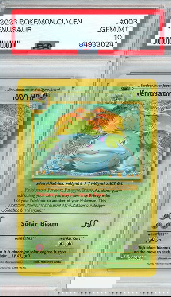 2023 POKEMON CLV EN CLASSIC VENUSAUR LUGIA EX DECK VENUSAUR #003 PSA 10 GEM MT
