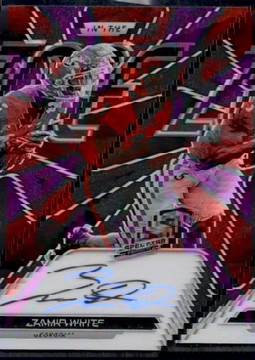 2022 Panini Spectra Z-ZWH Zamir White In the Zone /25 Georgia Auto