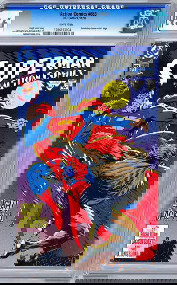 ACTION COMICS #683 CGC 9.6 *VERY 1ST DOOMSDAY APPEARANCE* DEATH OF SUPERMAN 1992