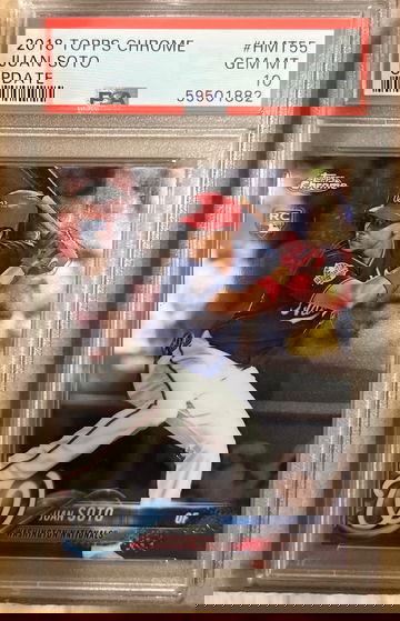 2018 Juan Soto Topps Chrome Update Psa 10 HMT55