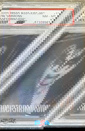 2009 Press Pass KISS 360 Transformation Gene Simmons #TF-1 PSA Slab MINT ROCK