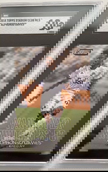 2018 Topps Stadium Club MLS Alphonso Davies #21 RC SGC 10 Gem-Mint