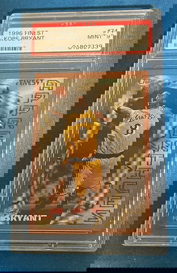1996-1997 Topps Finest kobe Bryant Rookie RC PSA 9