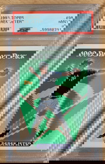 Derek Jeter 1992 Topps (1992 Draft Pick) Rookie #98 PSA 9 Mint RC - Yankees HOF