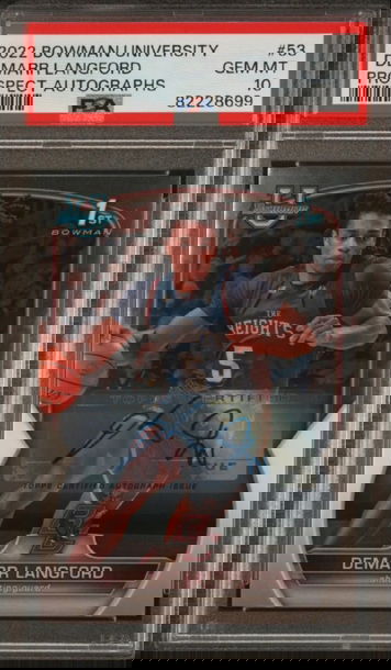 💎2022 Bowman U Chrome 1st Demarr Langford Auto PSA 10