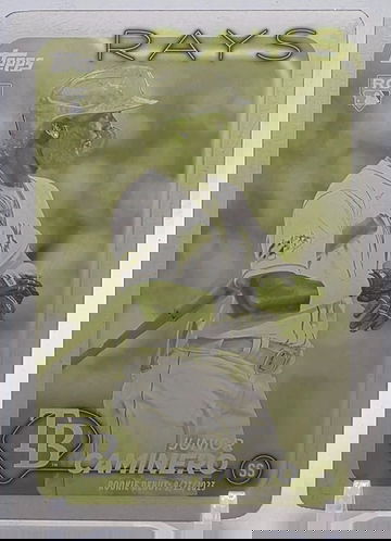 2024 Topps Update 🔥 YELLOW PRINTING PLATE #1/1 RC 🔥 Junior Caminero Rookie ROY