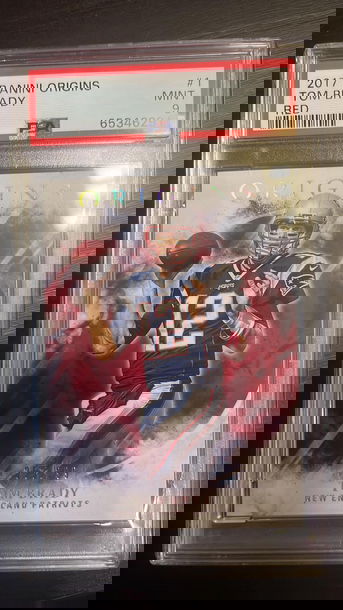 2017 Panini Origins Tom Brady Red PSA 9