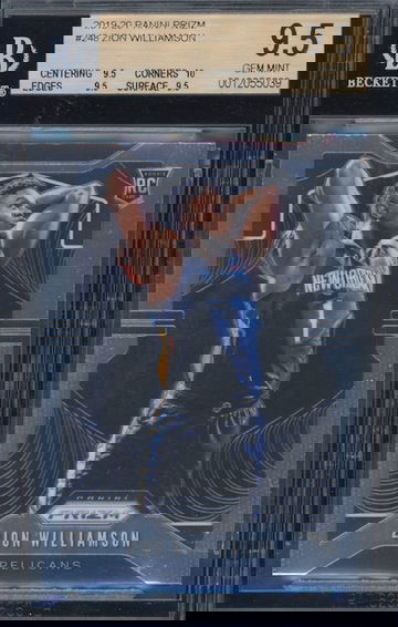 2019-2020 Zion Williamson Panini Prizm Rookie Card#248 BGS 9.5 True Gem+