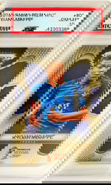 Kylian Mbappe Prizm World Cup PSA 10 