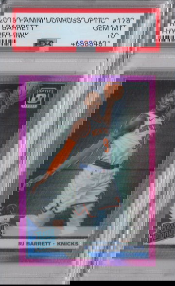 2019 Optic RJ Barrett Hyper Pink PSA 10