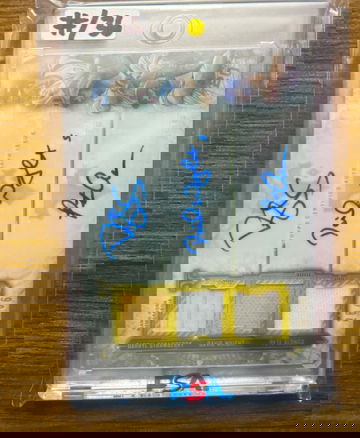 2020 Topps Triple Threads Pete Alonso David Wright Strawberry Triple Auto /36