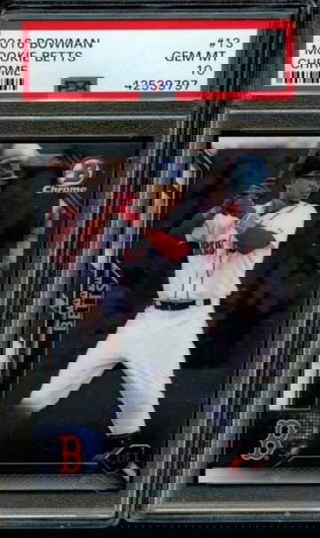 2016 Bowman Chrome Mookie Betts PSA 10 Gem Mint