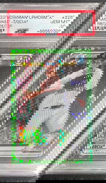 2020 Bowman Chrome X Michael Toglia PSA 10