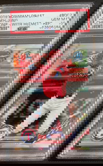 2019 Bowman Chrome Refractor Josh Jung PSA 10