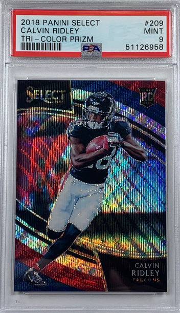 2018 Select CALVIN RIDLEY Field Level Tri-Color Prizm Rookie /99 PSA 9 MINT RC