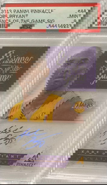 2013 Panini Pinnacle Kobe Bryant Essence of the Game Auto /99