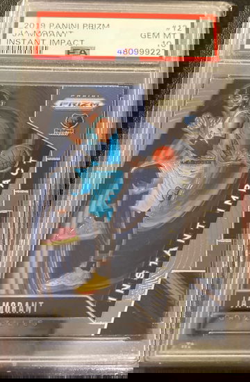 JA Morant 2019 Panini Prizm Instant Impact PSA 10 Rookie Memphis Grizzlies