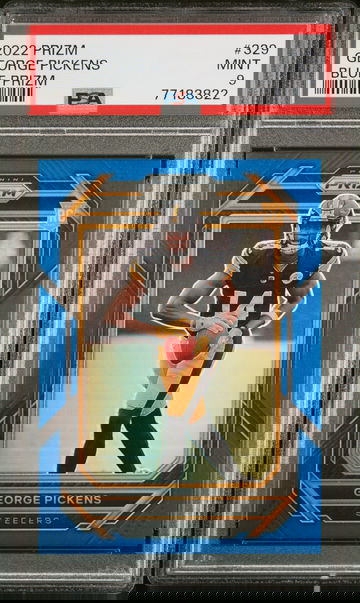 2022 Panini Prizm George Pickens Blue Prizm PSA 9