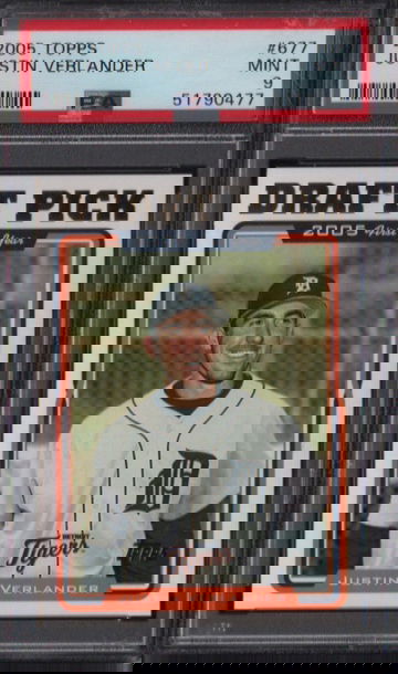 2005 Topps Justin Verlander PSA 9 Mint RC