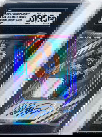 2021-22 Panini Recon Jalen Suggs RPA RC Rookie Patch Autograph #19/75 Magic SGC 9.5