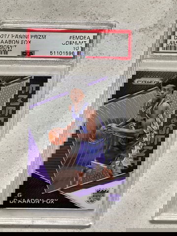 2017 Panini Prizm De’Aaron Fox Emergent PSA 10 Gem-Mint 