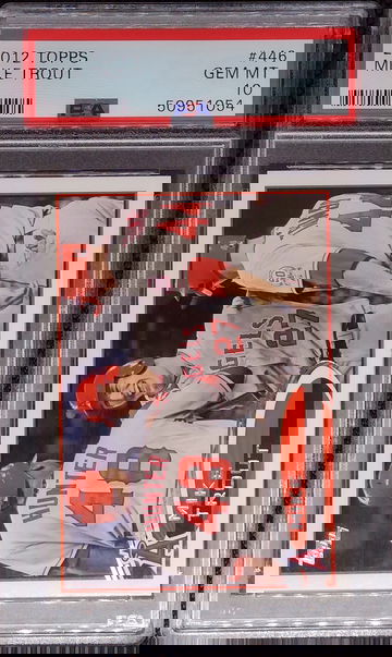 2012 Topps Mike Trout PSA 10 Gem Mint Angels #446