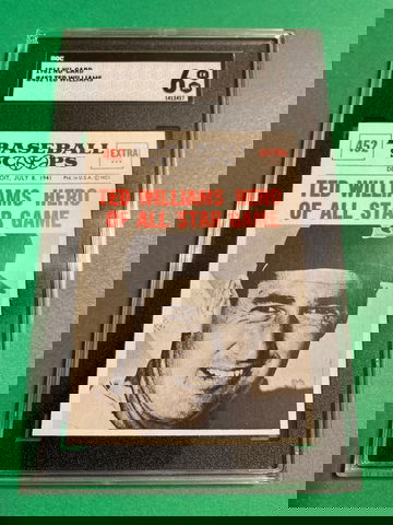 1961 NU-CARD # 452 Ted Williams 