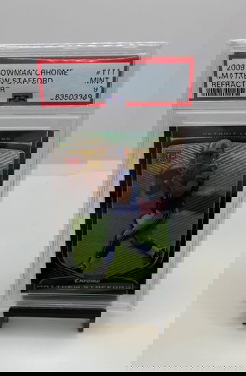 2009 Bowman Chrome - Matthew Stafford #111 Refractor (RC) PSA 9 RC 