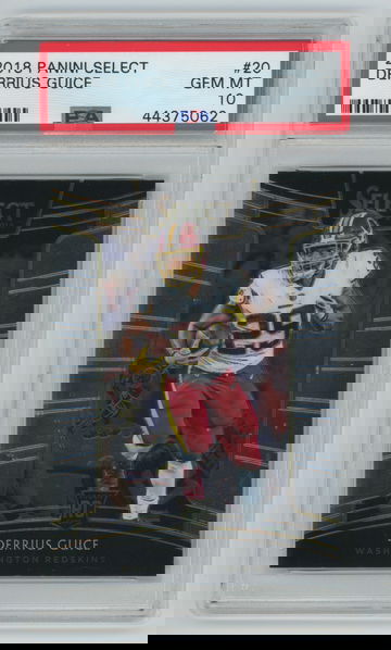 DARRIUS GUICE RC 2018 PANINI SELECT #20 ROOKIE CONCOURSE PSA 10 GEM MT