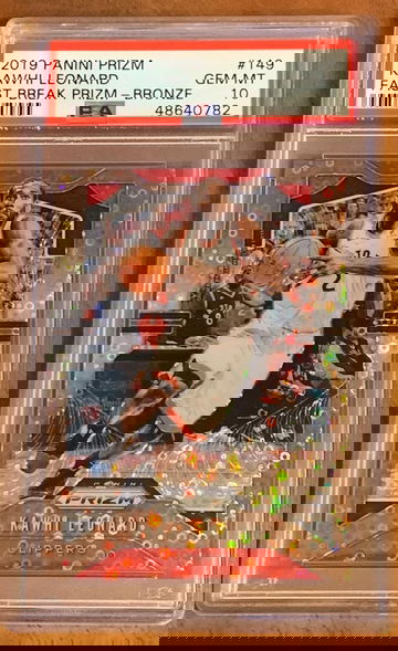 2019 Prizm Kawhi Leonard Fast Break Bronze #10/20 PSA 10