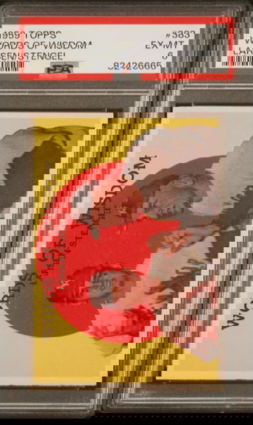 1959 Topps Words of Wisdom (Lasren/Stengel) #383 PSA 6 [BL-3.37]