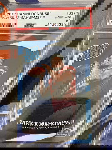 Patrick Mahomes Donruss Rated Rookie psa8 2017