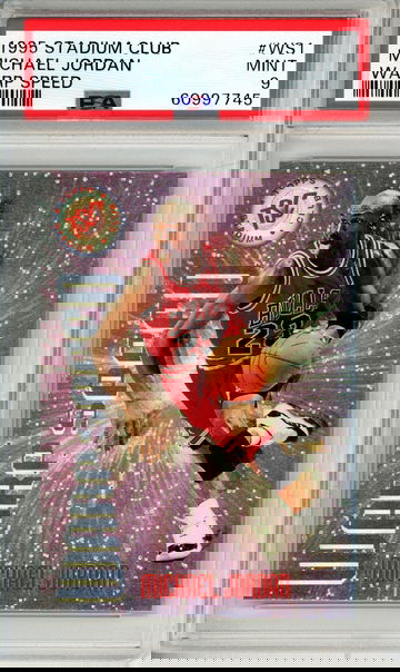 1995 Stadium Club Michael Jordan Warp Speed PSA 9